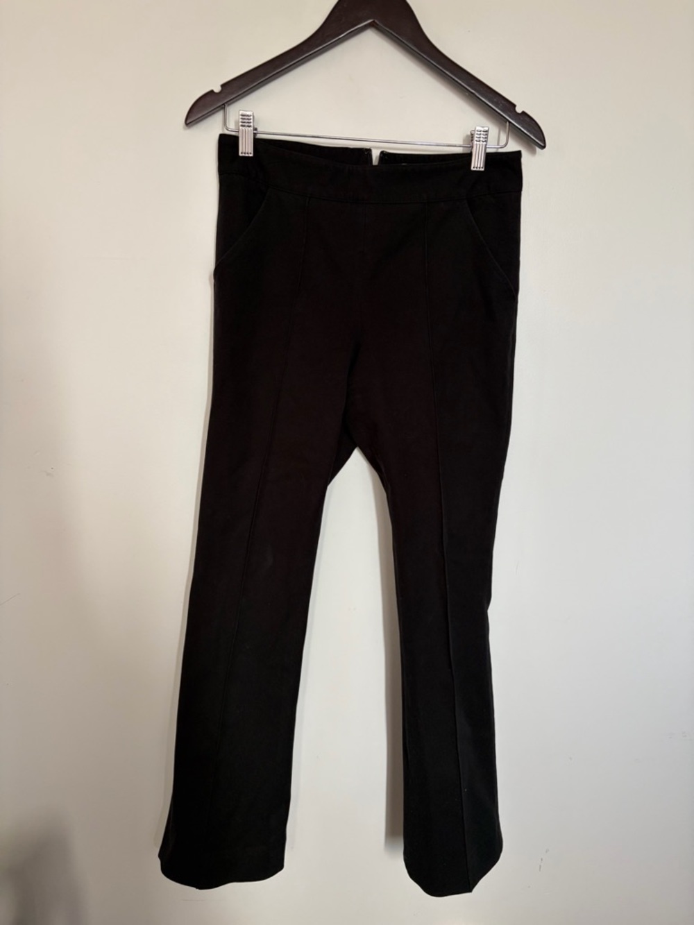 Veronica Beard Black Boot Cut Ponte Pants - Size 6 - Picture 5 of 9